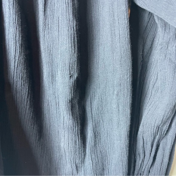 Madewell Navy Smock Neck Flowy Blouse Size XS - Picture 8 of 8